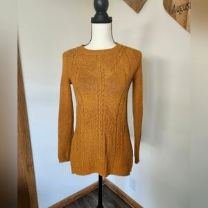 Sparrow by Anthropologie Marigold Cable Knit Sweater